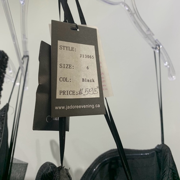 Black Prom Dress, Size 12. - Picture 3 of 4